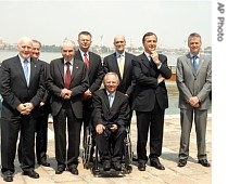 G-6 Ministers and US Homeland Security Secretary Michael Chertoff in Venice, Italy, 12 May 2007
