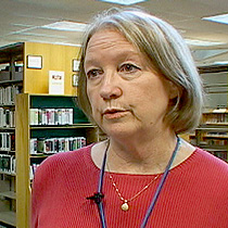 Library manager Jean Johnston
