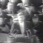President John Fitzgerald Kennedy giving his inaugural speech