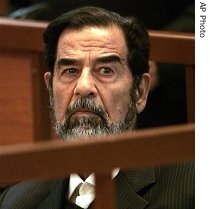 Saddam Hussein in court, Sept. 25, 2006