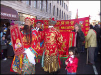 Chinese New Year is celebrated in London with a grand parade